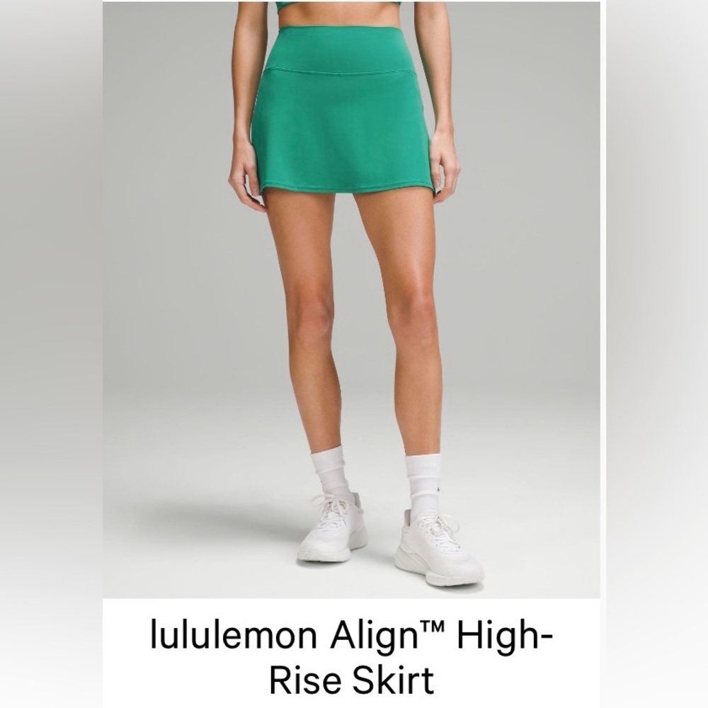 Lulu Align High Rise Skirt in Cascadia Green Size 10